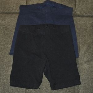 Navy and Black Kids Bike Shorts